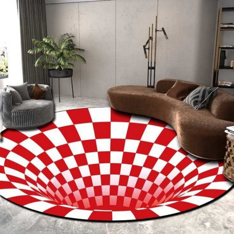 3D Illusion Stereo Vision Carpet Living Room Floor Mat, Size: 60x60cm(Round Vision 1) - Mats by PMC Jewellery | Online Shopping South Africa | PMC Jewellery