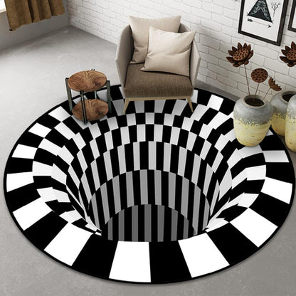 3D Illusion Stereo Vision Carpet Living Room Floor Mat, Size: 180x180cm(Round Vision 1) - Mats by PMC Jewellery | Online Shopping South Africa | PMC Jewellery