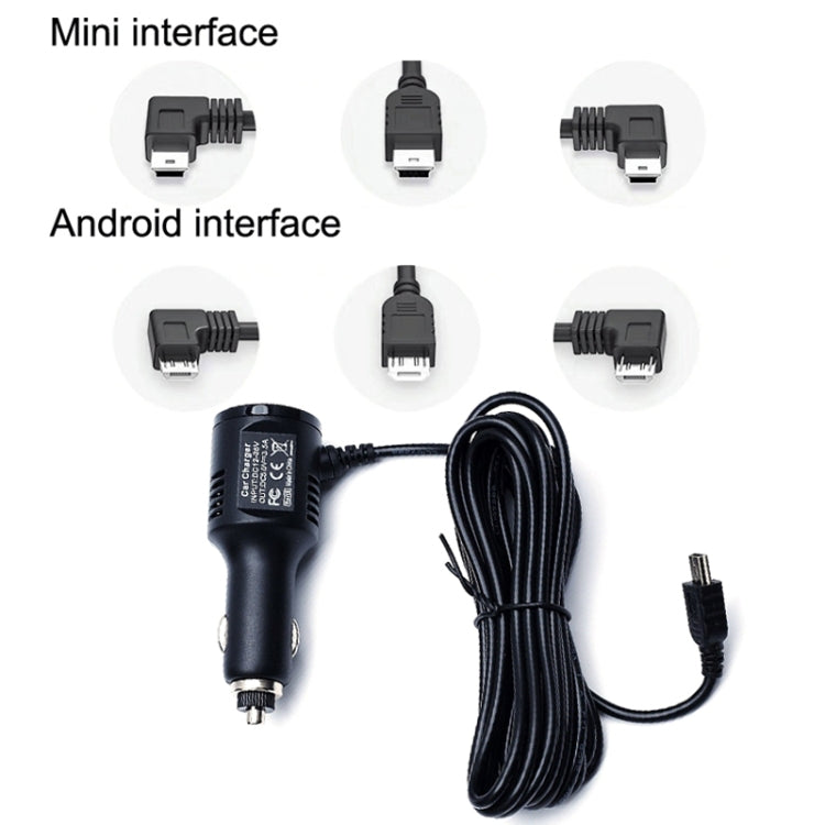 2PCS JY-032 USB Plug Digital Display Fast Charge Car Charger, Style: 3.5A + QC3.0(Android Left Bend) - Cables & Connectors by PMC Jewellery | Online Shopping South Africa | PMC Jewellery | Buy Now Pay Later Mobicred