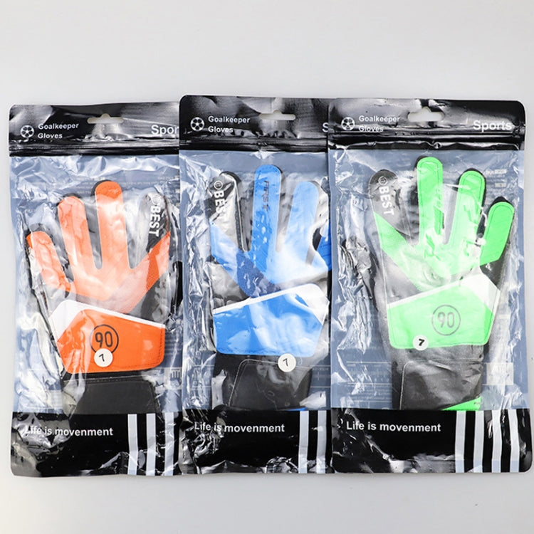 Children Football Goalkeeper Glove Latex Anti-Collision Goalkeeper Gloves, Size: 5(Blue) - Safety Gloves by PMC TechLife | Online Shopping South Africa | PMC TechLife | Buy Now Pay Later Mobicred