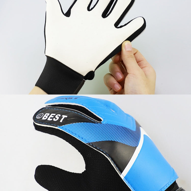 Children Football Goalkeeper Glove Latex Anti-Collision Goalkeeper Gloves, Size: 7(Blue) - Safety Gloves by PMC TechLife | Online Shopping South Africa | PMC TechLife | Buy Now Pay Later Mobicred