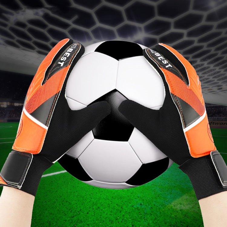 Children Football Goalkeeper Glove Latex Anti-Collision Goalkeeper Gloves, Size: 7(Orange) - Safety Gloves by PMC TechLife | Online Shopping South Africa | PMC TechLife | Buy Now Pay Later Mobicred