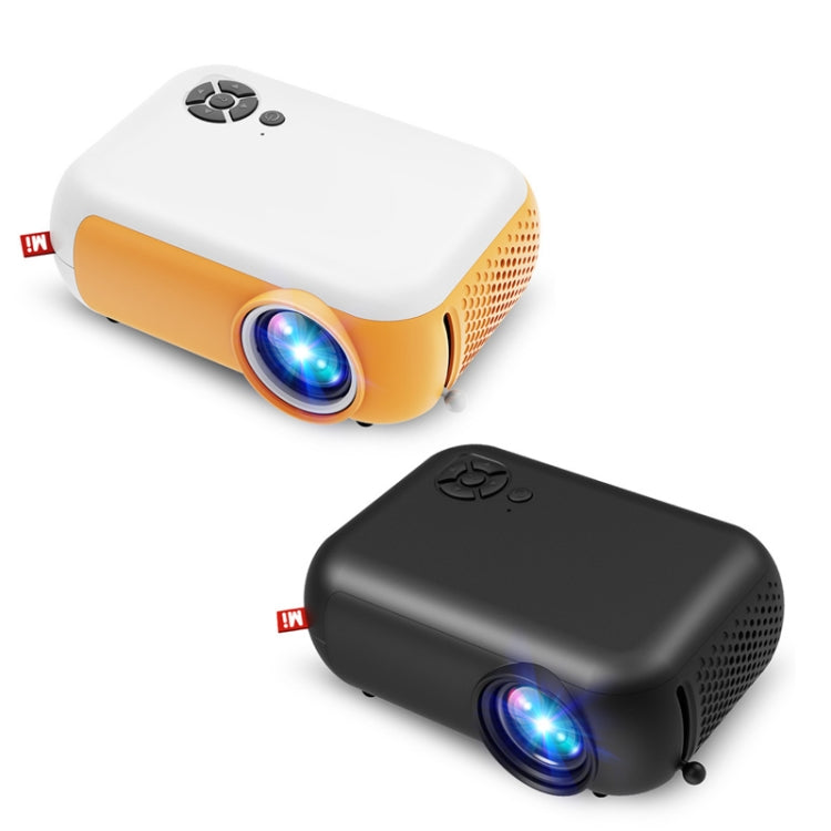 A10 480x360 Pixel Projector Support 1080P Projector ,Style: Same-screen White Yellow (UK Plug) - Mini Projector by PMC Jewellery | Online Shopping South Africa | PMC Jewellery | Buy Now Pay Later Mobicred