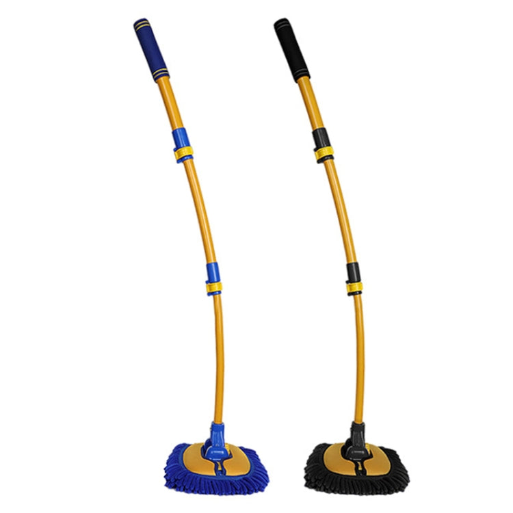 Retractable Curved Rod Soft Fur Car Wash Mop(Yellow Black) - free shipping - PMC TechLife - Order now!