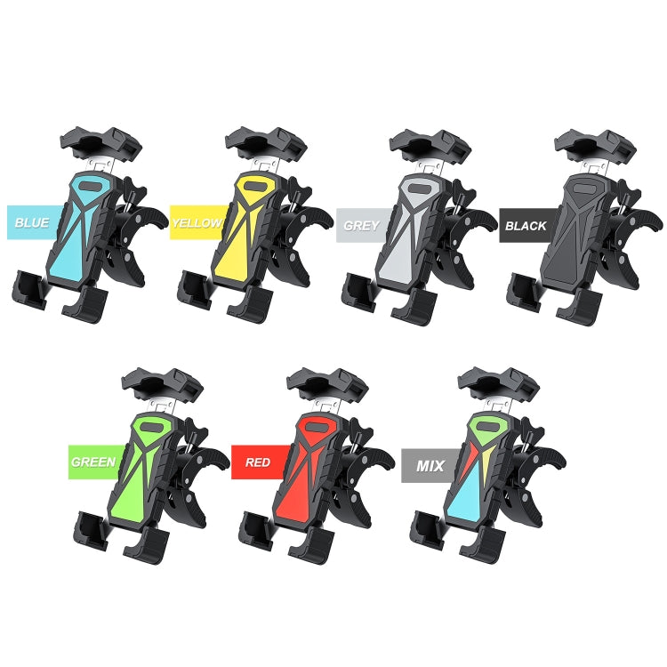 L101+M011 Outdoor Cycling Mechanical Locking Phone Holder(Gray) - Holders by PMC TechLife | Online Shopping South Africa | PMC TechLife | Buy Now Pay Later Mobicred