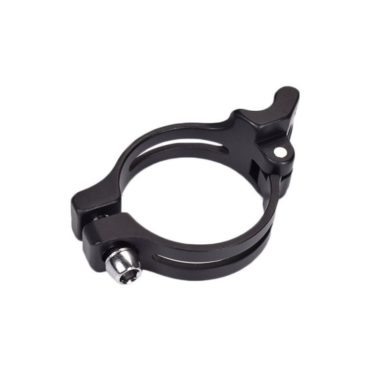 FMFXTR Bike Front Derailleur Clamp Straight Lock Turn to Clamp Converting Seat(Black 31.8mm) - Pipe clamps by FMFXTR | Online Shopping South Africa | PMC TechLife | Buy Now Pay Later Mobicred