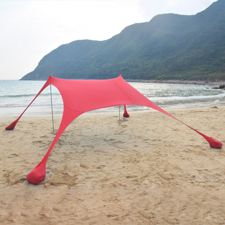 Outdoor Beach Lycra Canopy Camping Tent Sunshade Fishing Tent, Size: 210x200x150cm(Red) - free shipping - PMC TechLife - Order now!