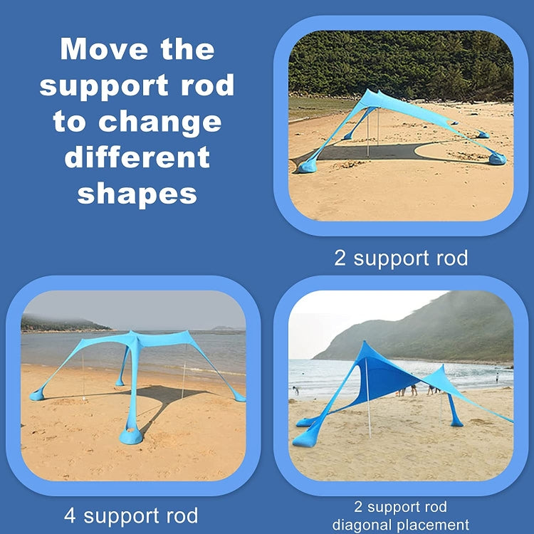 Outdoor Beach Lycra Canopy Camping Tent Sunshade Fishing Tent, Size: 210x200x150cm(Red) - free shipping - PMC TechLife - Order now!