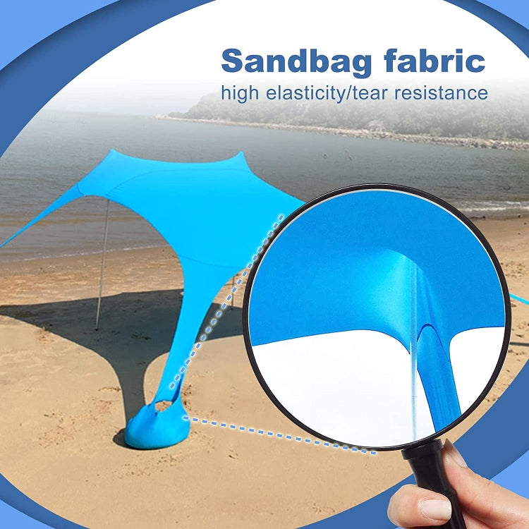 Outdoor Beach Lycra Canopy Camping Tent Sunshade Fishing Tent, Size: 210x200x150cm(Red) - free shipping - PMC TechLife - Order now!