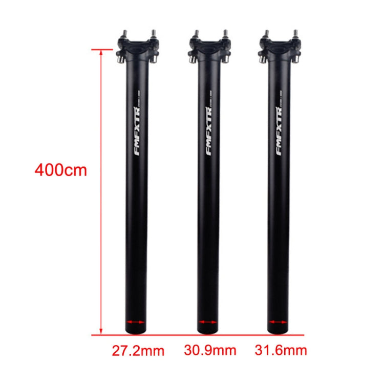 FMFXTR Bicycle Extended Saddle Seat Tube Double Nail Straight Tube, Specification: 31.6mm(Black) - Bicycle Seat Posts by FMFXTR | Online Shopping South Africa | PMc TechLife | Buy Now Pay Later Mobicred