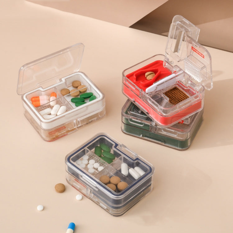 Imakara Mini Square Portable Sealed Medicine Cutter Dispenser Box(White) - free shipping - PMC TechLife - Order now!
