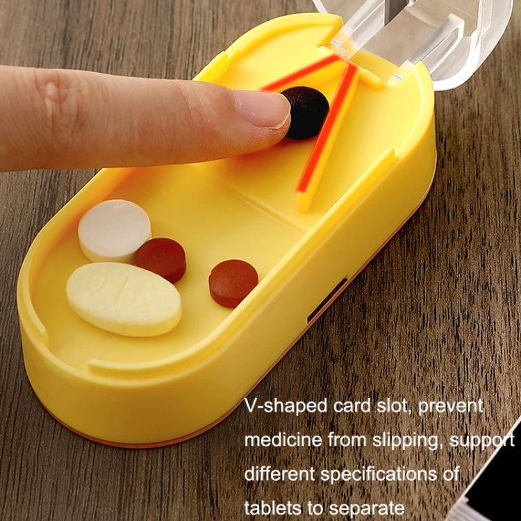 Home Convenient Transparent Tablet Divider Compartments Medicine Boxes(Orange) - free shipping - PMC TechLife - Order now!