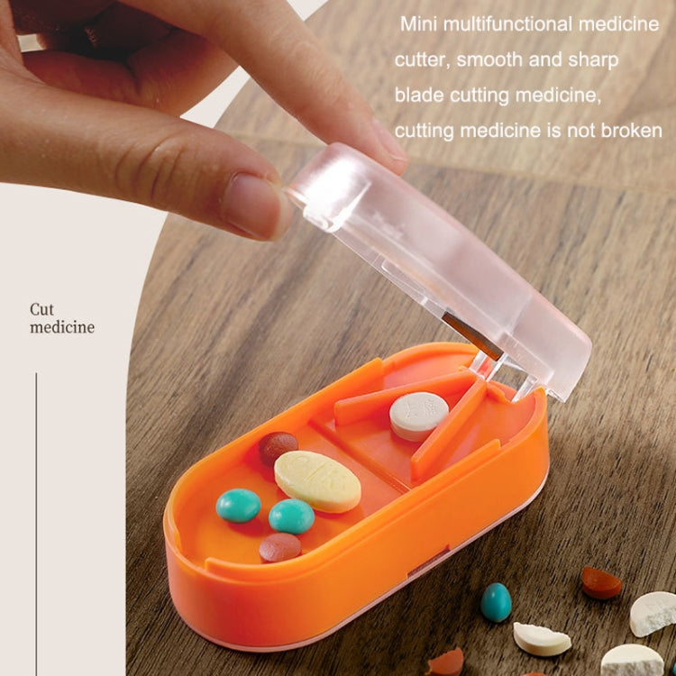 Home Convenient Transparent Tablet Divider Compartments Medicine Boxes(Orange) - free shipping - PMC TechLife - Order now!