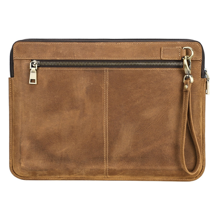 CONTACTS FAMILY Leather Laptop Sleeve For Macbook Pro 14.2 Inch(Brown) - 14.1 inch by CONTACTS FAMILY | Online Shopping South Africa | PMC Jewellery | Buy Now Pay Later Mobicred