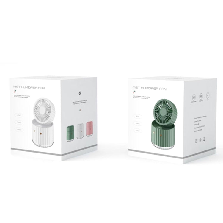 PW01 USB Water Cooling Mini Fan Desktop Turbo LED Spray Humidifying Air Cooler(Green) - Electric Fans by PMC Jewellery | Online Shopping South Africa | PMC Jewellery | Buy Now Pay Later Mobicred