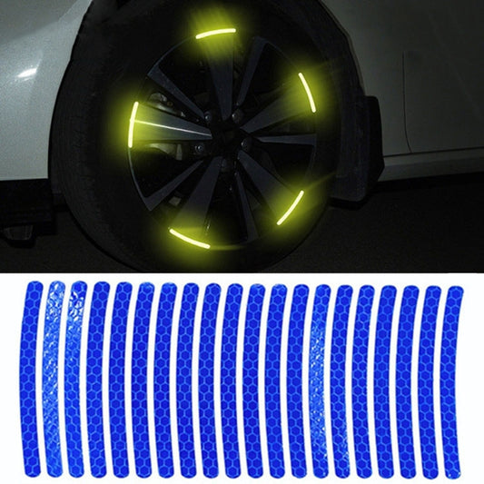 20pcs /Set Car Wheel Reflective Stickers 3D Personal Decoration Tire Warning Stickers(Blue) - Decorative Strip by PMC Jewellery | Online Shopping South Africa | PMC Jewellery