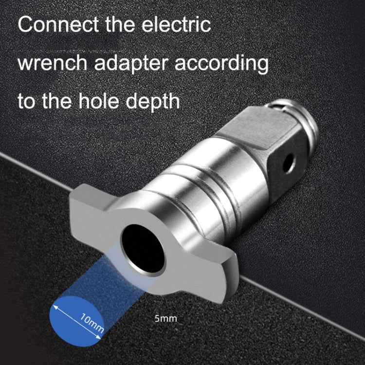 Square T -Shaft  Electric Wrench Converter, Style: Dual Use - Hex Key & Spanner by PMC Jewellery | Online Shopping South Africa | PMC Jewellery