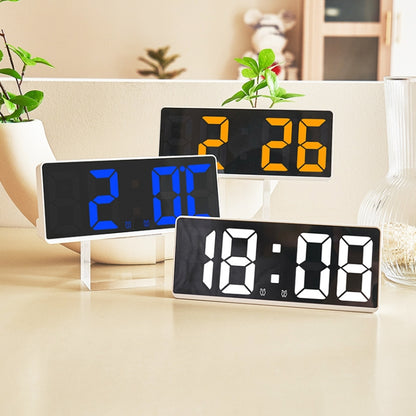 LED Bedside Alarm Clock Battery Plug-In Dual-Purpose Clock(Blue) - Alarm Clocks by PMC Jewellery | Online Shopping South Africa | PMC Jewellery