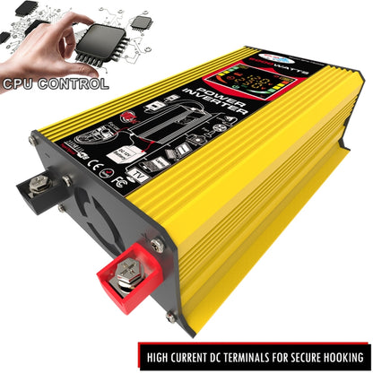 Tang 3 Generations Home Solar Generator Inverter+30A Controller+18W 12V Solar Panel, Specification: Yellow 12V To 220V - Modified Square Wave by PMC Jewellery | Online Shopping South Africa | PMC Jewellery | Buy Now Pay Later Mobicred