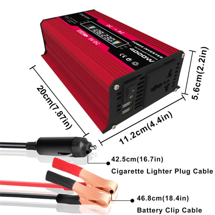 Zhi Zun Solar Power System Inverters+30A Controller+18W 18V Solar Panel, Specification: Red 12V To 220V - Charger by PMC Jewellery | Online Shopping South Africa | PMC Jewellery | Buy Now Pay Later Mobicred