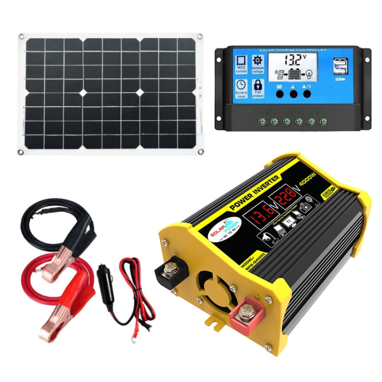 Saga Generation 2 Home Solar Generator Inverter+30A Controller+18W 12V Solar Panel, Specification: Black 12V To 220V - Modified Square Wave by PMC Jewellery | Online Shopping South Africa | PMC Jewellery | Buy Now Pay Later Mobicred