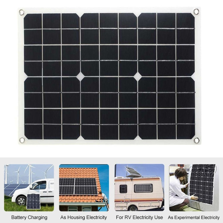 Saga Generation 2 Home Solar Generator Inverter+30A Controller+18W 12V Solar Panel, Specification: Black 12V To 110V - Modified Square Wave by PMC Jewellery | Online Shopping South Africa | PMC Jewellery | Buy Now Pay Later Mobicred