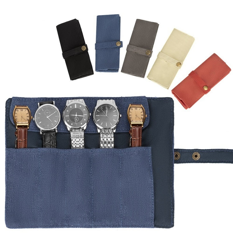 Nylon Canvas Watch & Strap Portable Storage Bag(Blue) - free shipping - PMC TechLife - Order now!