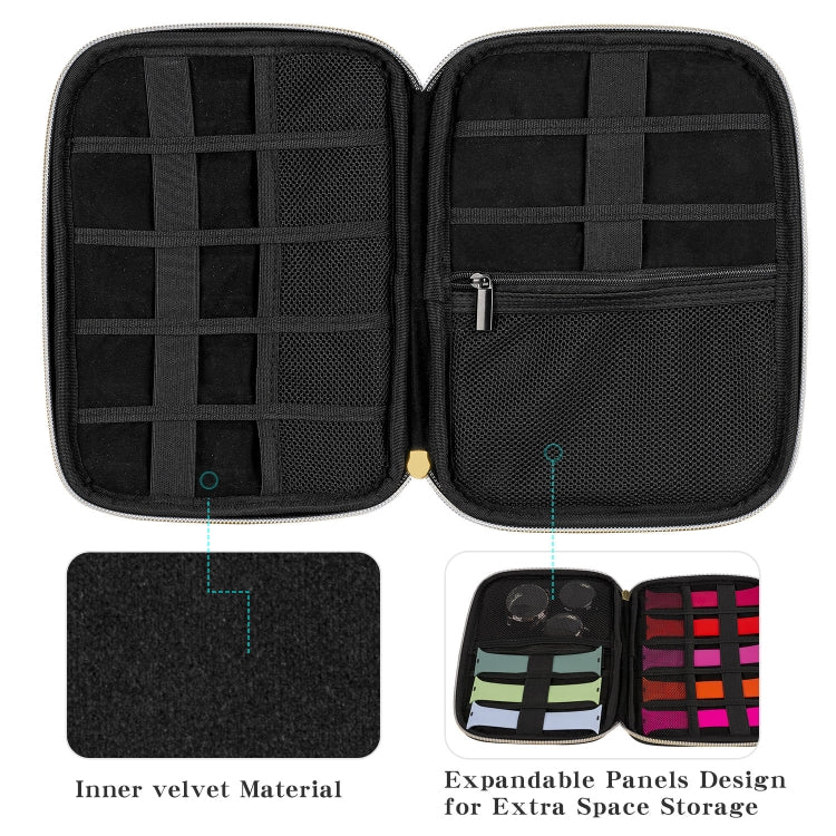 Velvet Watch Strap Watch Accessories Storage Bag, Specification: Blue M - free shipping - PMc TechLife - Order now!