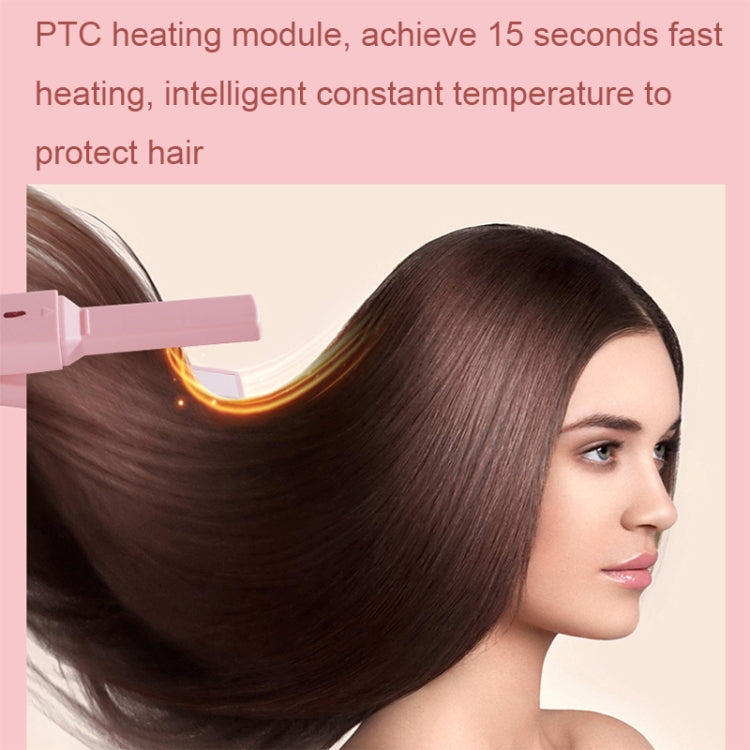 GLS-006 Dual-use Mini electric Splint for Straight and Curly Hair(Cherry Pink) - free shipping - PMC TechLife - Order now!