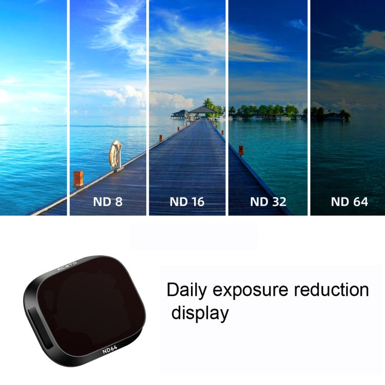 RCSTQ Aluminum Alloy Adjustable Filter Accessories for DJI Mini 3 Pro,Style: ND64 - Mavic Lens Filter by RCSTQ | Online Shopping South Africa | PMC Jewellery | Buy Now Pay Later Mobicred