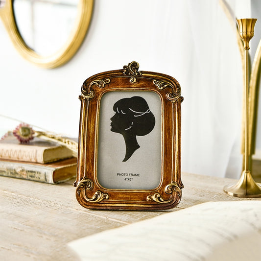 Retro Imitation Wood Home Decor Photo Frames, Spec: Square-6 inches - Photo Albums & Photo Frames by PMC Jewellery | Online Shopping South Africa | PMC Jewellery