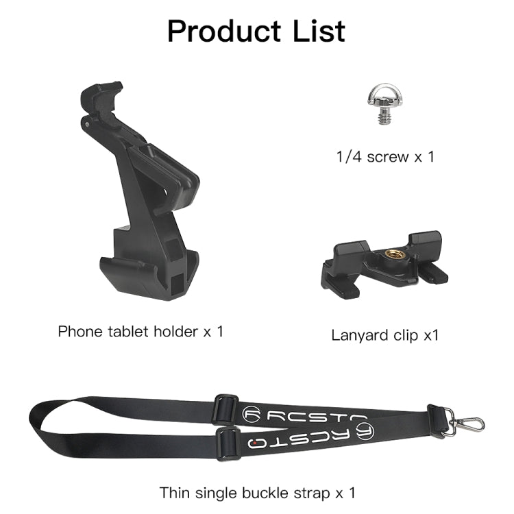 RCSTQ Remote Control Phone Tablet Bracket for DJI Mavic 3/Mini 2/Mini 3 Pro,Style: With Thin Lanyard - Holder Series by RCSTQ | Online Shopping South Africa | PMC Jewellery | Buy Now Pay Later Mobicred