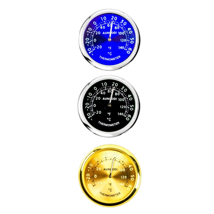 Night Light Car Thermometer Metal Ornaments(Blue Thermometer) - Clocks & Car Meters by PMC Jewellery | Online Shopping South Africa | PMC Jewellery | Buy Now Pay Later Mobicred