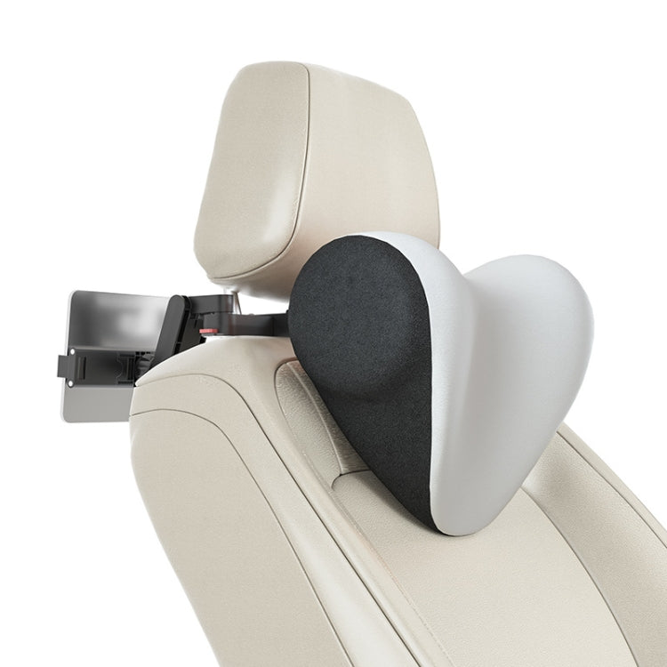 A09 Car Seat Headrest Memory Foam Comfortable Neck Pillow, Style: With Stand  (White) - Seat Accessories by PMC Jewellery | Online Shopping South Africa | PMC Jewellery | Buy Now Pay Later Mobicred
