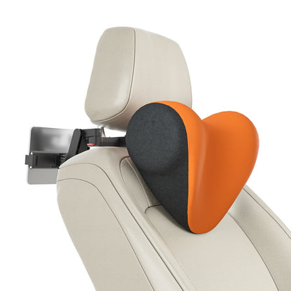 A09 Car Seat Headrest Memory Foam Comfortable Neck Pillow, Style: With Stand  (Orange) - Seat Accessories by PMC Jewellery | Online Shopping South Africa | PMC Jewellery | Buy Now Pay Later Mobicred