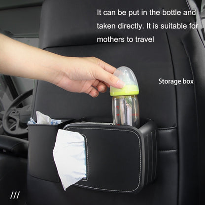 Car Drain Tissue Box Umbrella Storage Pocket Bag Storage Box Car Trash Can(Beige) - Tissue Boxes by PMC Jewellery | Online Shopping South Africa | PMC Jewellery | Buy Now Pay Later Mobicred