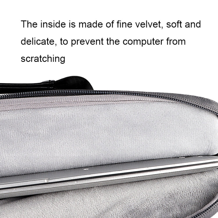 DJ04 Hidden Handle Waterproof Laptop Bag, Size: 14.1-15.4 inches(Grey) - 14.1 inch by PMC Jewellery | Online Shopping South Africa | PMC Jewellery | Buy Now Pay Later Mobicred