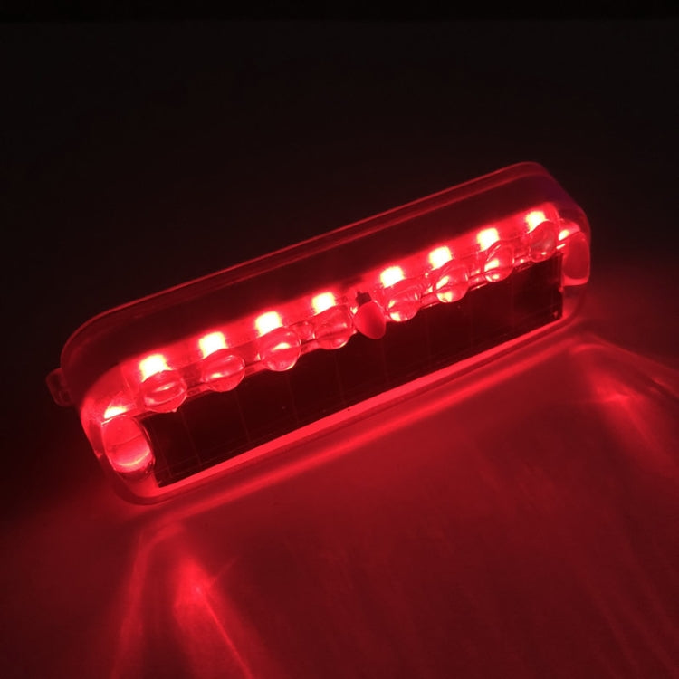 2 PCS LED Solar Decorative Night Vibration Lighting Warning strobe Lamp(Red) - Warning Lights by PMC Jewellery | Online Shopping South Africa | PMC Jewellery | Buy Now Pay Later Mobicred