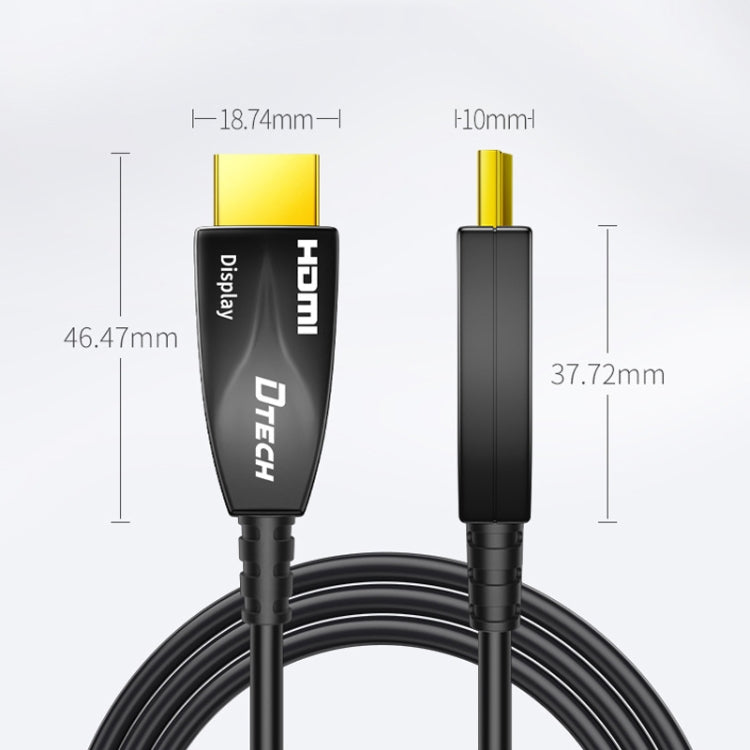 DTECH HDMI 2.0 Version Fiber Optical Line 4K 60Hz Large Screen TV Engineering Wiring, Length: 35m - Cable by DTECH | Online Shopping South Africa | PMC Jewellery | Buy Now Pay Later Mobicred