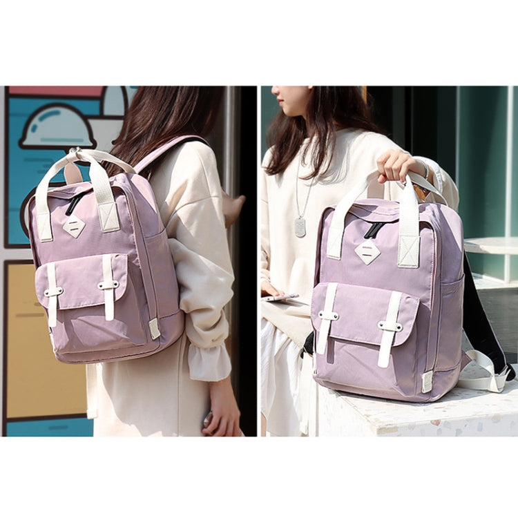 SJ05 Multifunctional Waterproof Laptop Bag, Size: 13 inch-15.6 inch(Light Purple) - Backpack by PMC Jewellery | Online Shopping South Africa | PMC Jewellery | Buy Now Pay Later Mobicred