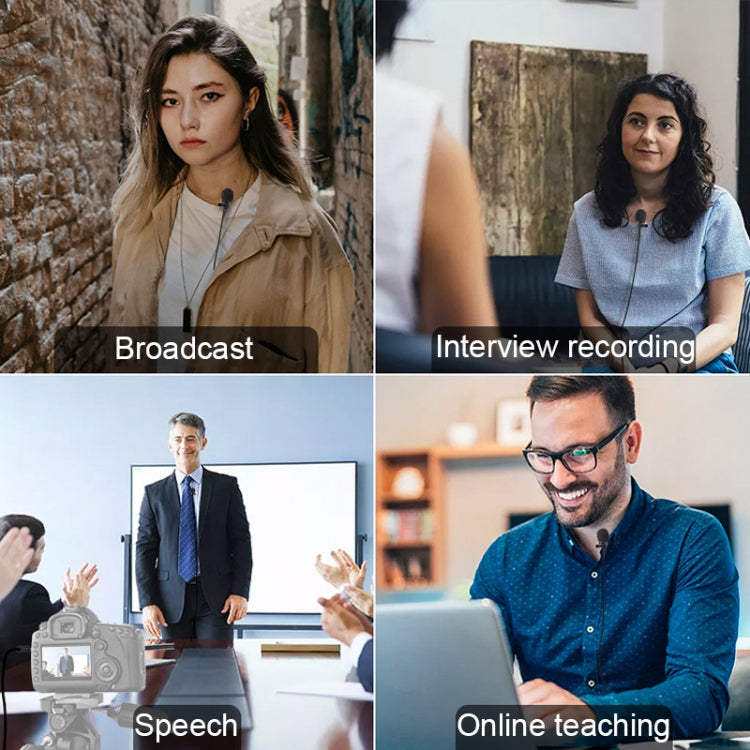 SYNCO S8 Lavalier Live Wired Microphone, Spec: Black - Microphone by SYNCO | Online Shopping South Africa | PMC TechLife | Buy Now Pay Later Mobicred