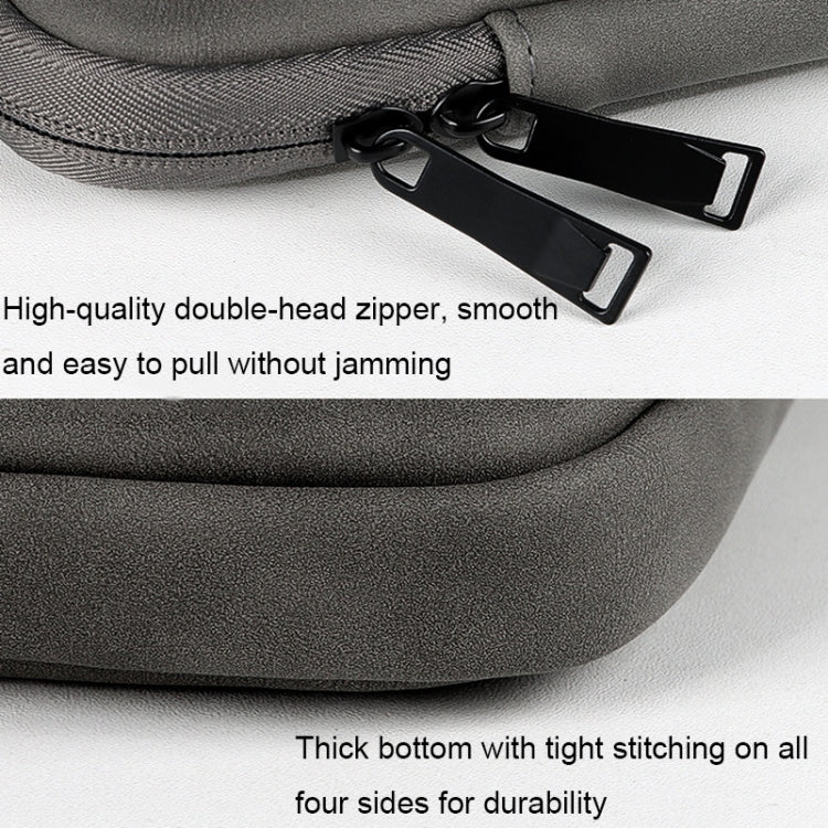 ND01DZ Double Layer Waterproof Laptop Liner Bag, Size: 13.3 inches(Light Gray) - 13.3 inch by PMC TechLife | Online Shopping South Africa | PMC TechLife | Buy Now Pay Later Mobicred