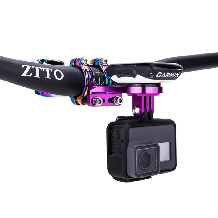 ZTTO Mountain Bike Stopwatch Mount Bicycle Extension Stand, Color: Purple - Holders by ZTTO | Online Shopping South Africa | PMC Jewellery