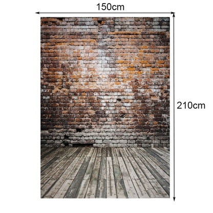 2.1m X 1.5m Brick Wall And Wooden Floor Photography Background - Brick Wall by PMC Jewellery | Online Shopping South Africa | PMC Jewellery