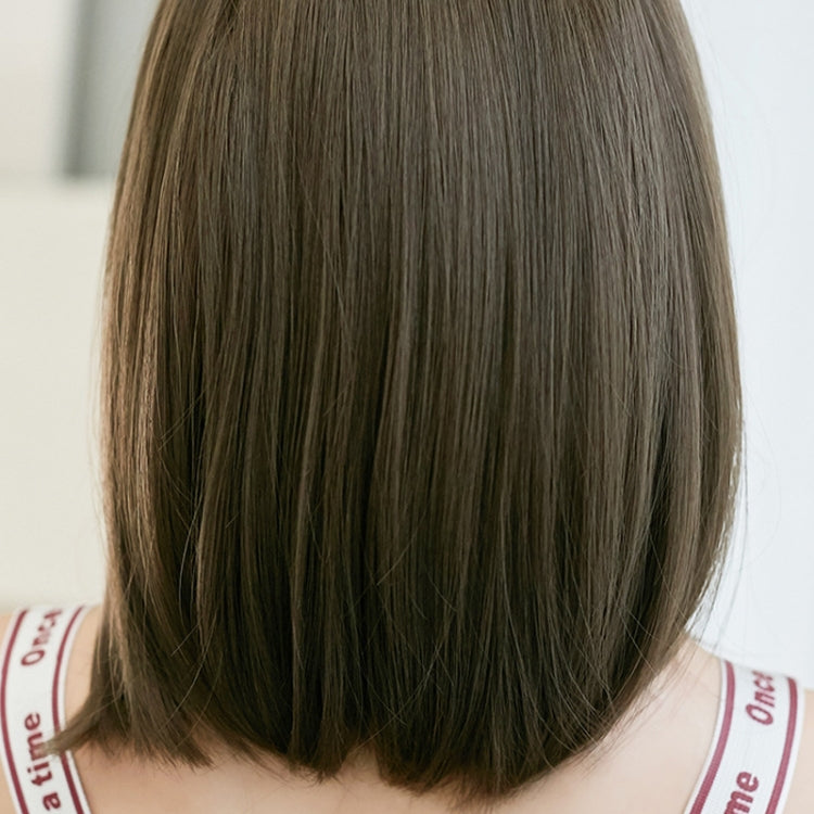 Women Medium Length Natural Realistic Full Shoulder Length Wig(Cold Brown 36cm) - free shipping - PMC TechLife - Order now!