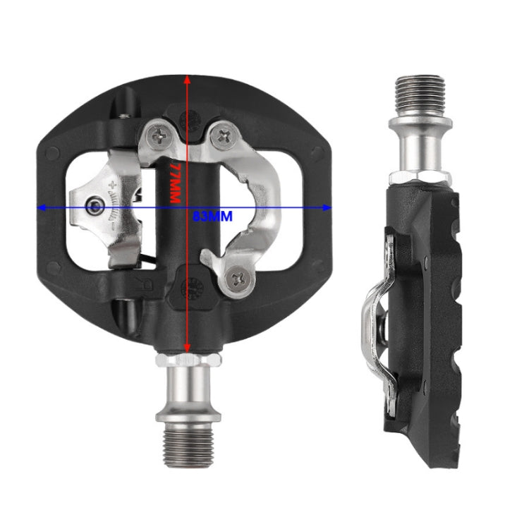 WEST BIKING Mountain Bike Aluminum Alloy Bearing Single-sided Self-locking Pedal(Black) - free shipping - PMc TechLife - Order now!