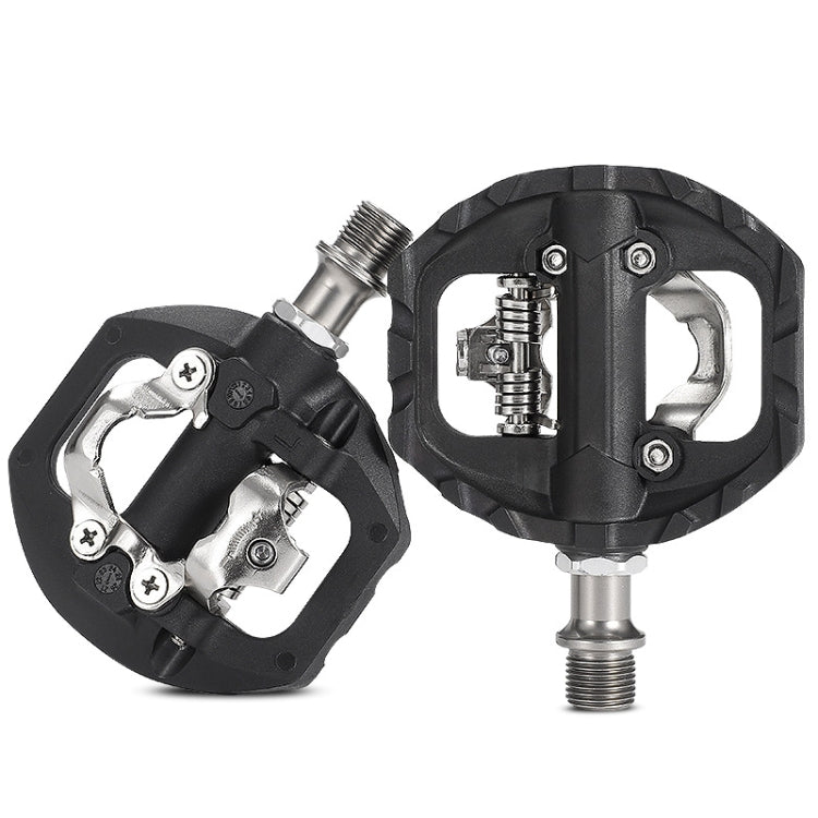 WEST BIKING Mountain Bike Aluminum Alloy Bearing Single-sided Self-locking Pedal(Black) - free shipping - PMc TechLife - Order now!