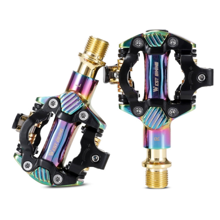 WEST BIKING Mountain Bike Self-locking Lightweight Aluminum Alloy Pedal(Colorful) - free shipping - PMc TechLife - Order now!