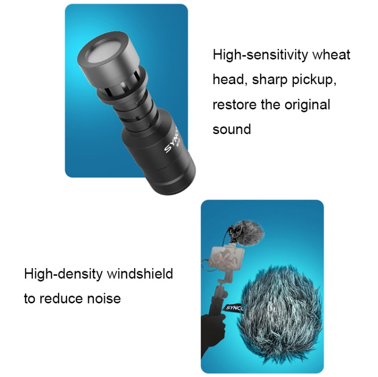 SYNCO Camera Phone Recording Microphone, Spec: MIC-M1S - Microphone by SYNCO | Online Shopping South Africa | PMC Jewellery | Buy Now Pay Later Mobicred