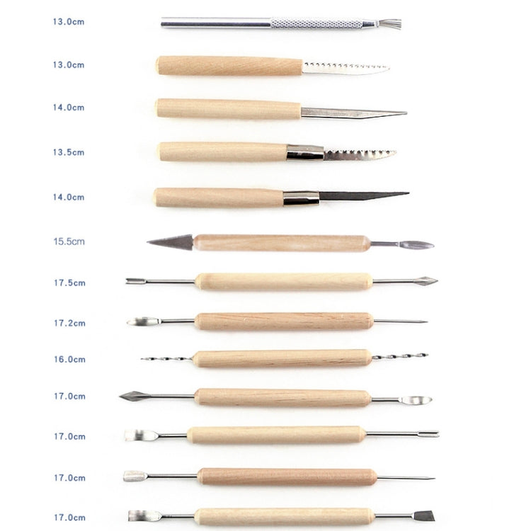 32 In 1 Pottery Tool Set Pottery Clay Stone Carving Knife DIY Clay Combination Tool - Burin &Cutting Knife by PMC Jewellery | Online Shopping South Africa | PMC Jewellery